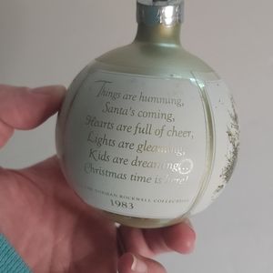 1983 Norman Rockwell Christmas Oranment in original box